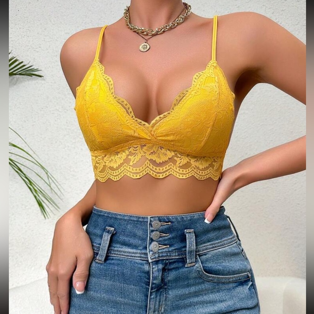 Luxe lace bralette top
